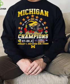 Helmet Michigan 2024 Rose Bowl Champions 27 20 hoodie, sweater, longsleeve, shirt v-neck, t-shirt