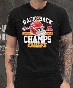 Helmet back 2 back 2022 2023 Champs Chiefs shirt