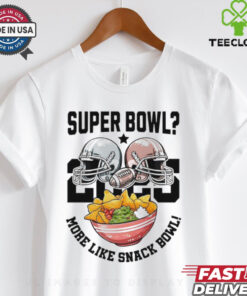 Helmets 2025 Super Bowl More Like Snatch Bowl Shirt featuring a playful design that adds a fun twist to the excitement of the Super Bowl. Show your humorous side and love for football with this unique, eye-catching apparel for fans.