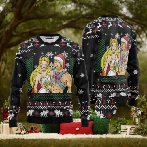 Heman Shera Christmas Custom Cosplay Ugly 3D Sweater Gift For Men And Women