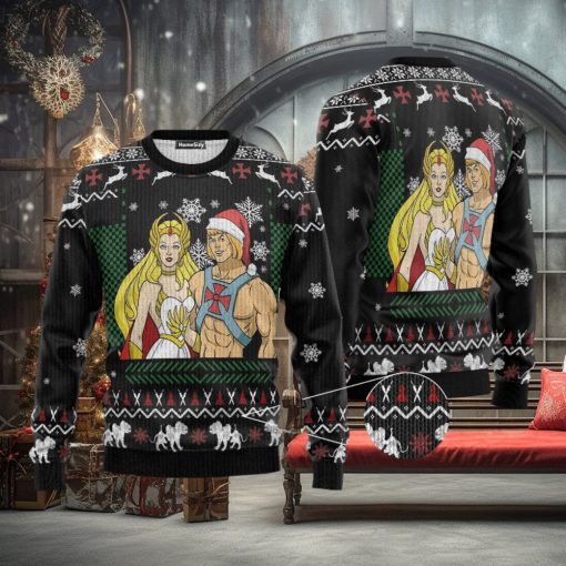 Heman Shera Christmas Custom Cosplay Ugly 3D Sweater Gift For Men And Women