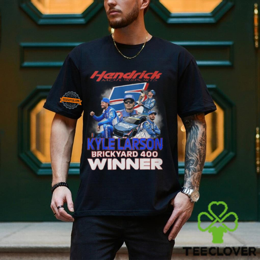 Hendrick Motorsports Kyle Larson Brickyard 400 Winner T Shirt Hendrick Motorsports Kyle Larson Brickyard 400 Winner T Shirt