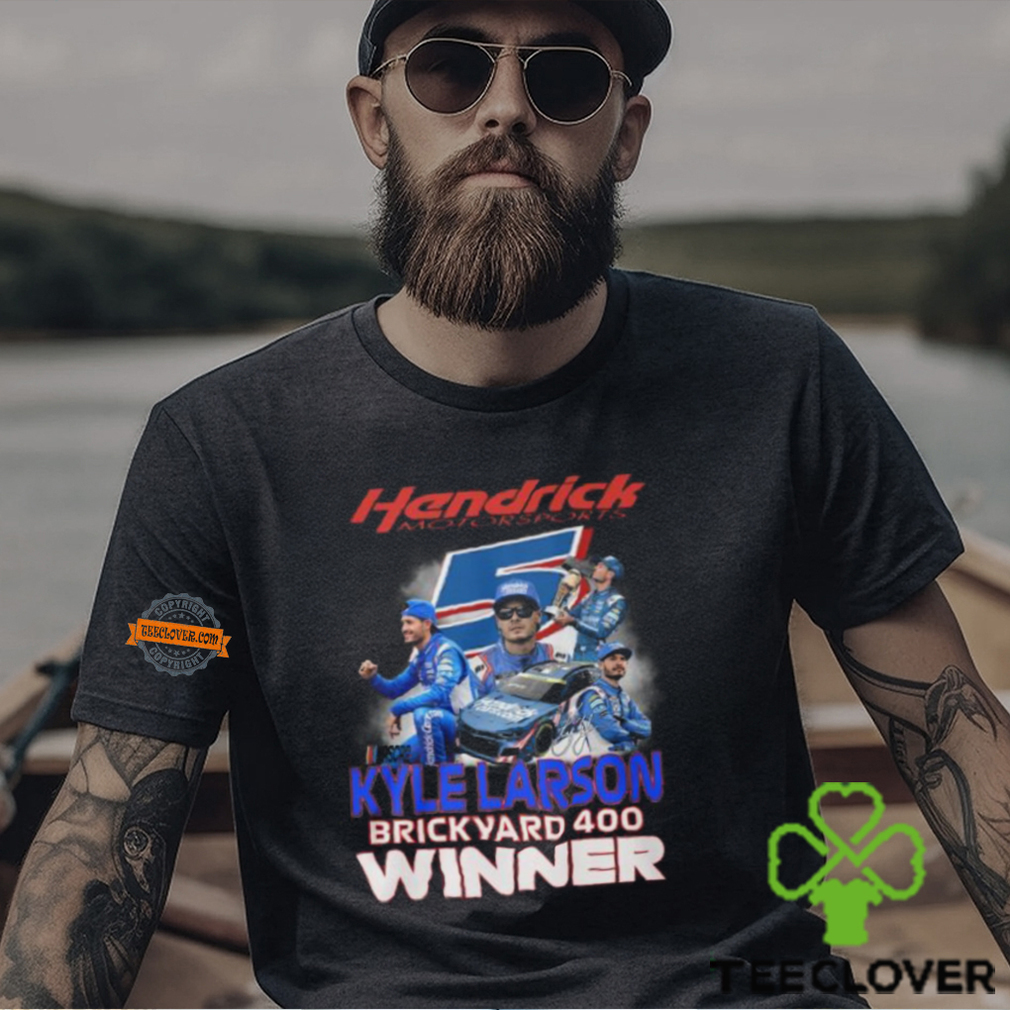 Hendrick Motorsports Kyle Larson Brickyard 400 Winner T Shirt Hendrick Motorsports Kyle Larson Brickyard 400 Winner T Shirt