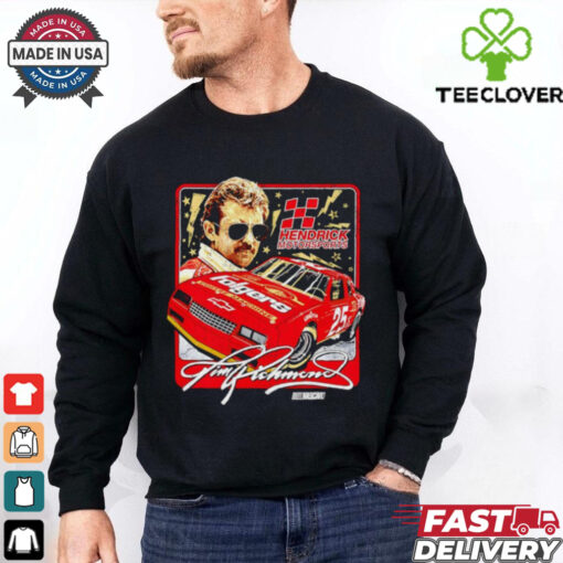 Hendrick Motorsports Team Collection Tim Richmond Folgers Car signature shirt
