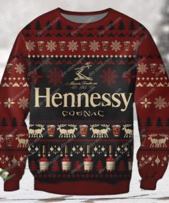 Hennessy Cognac Snowflake Ugly Christmas Sweater 3D Shirt