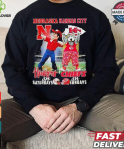 Herbie Husker Nebraska Huskers On Saturdays X Kc Wolf Kansas City Chiefs On Sundays Shirt