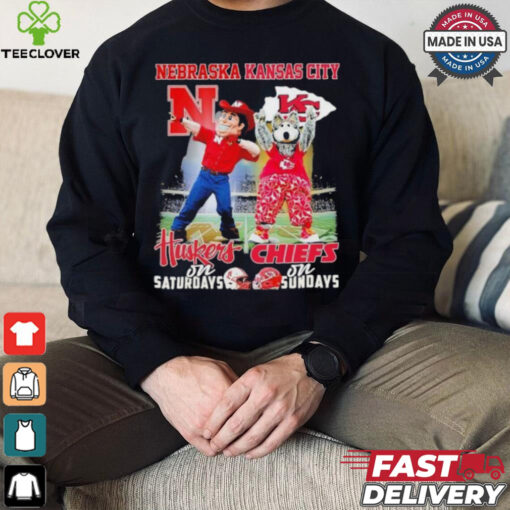 Herbie Husker Nebraska Huskers On Saturdays X Kc Wolf Kansas City Chiefs On Sundays Shirt