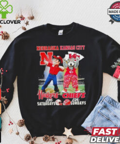 Herbie Husker Nebraska Huskers On Saturdays X Kc Wolf Kansas City Chiefs On Sundays Shirt