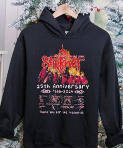 Here Comes The Pain Slipknot 25th Anniversary 1999 2024 Thank You For The Memories Signatures Shirt