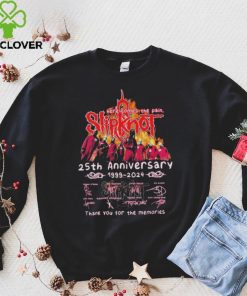 Here Comes The Pain Slipknot 25th Anniversary 1999 2024 Thank You For The Memories Signatures Shirt