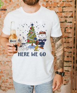 Here We Go Cowboys Peanuts Christmas Shirt