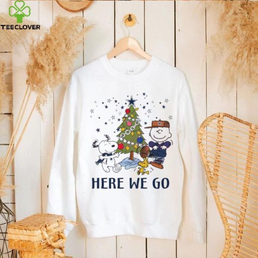 Here We Go Cowboys Peanuts Christmas Shirt