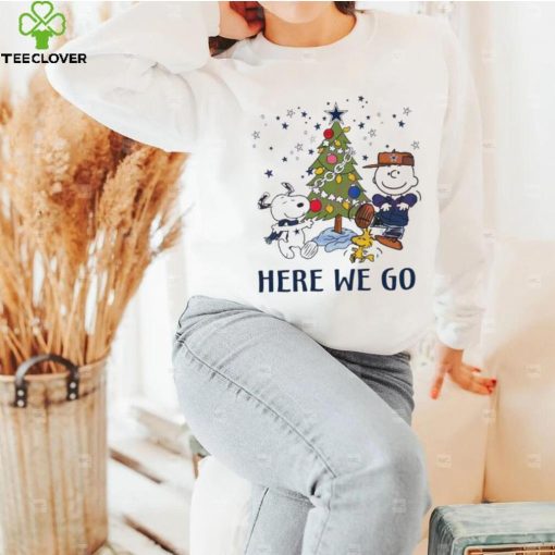 Here We Go Cowboys Peanuts Christmas Shirt