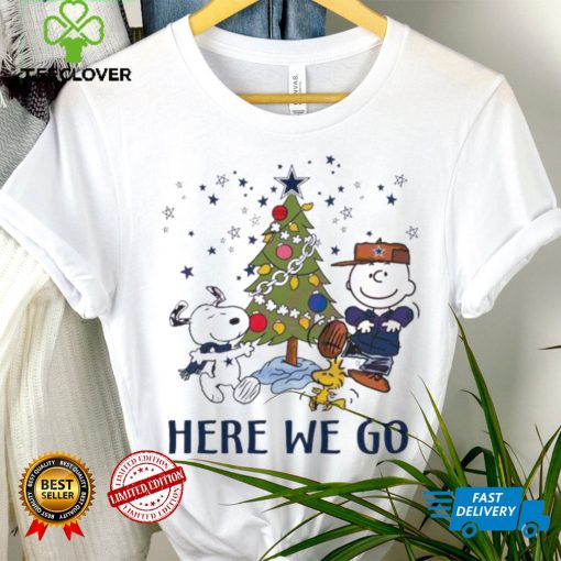 Here We Go Cowboys Peanuts Christmas Shirt