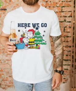 Here We Go Peanuts Cowboys Christmas Shirt