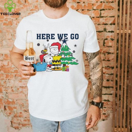 Here We Go Peanuts Cowboys Christmas Shirt