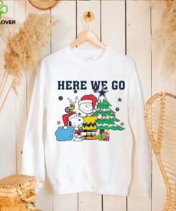 Here We Go Peanuts Cowboys Christmas Shirt