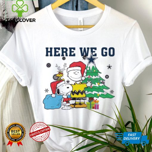 Here We Go Peanuts Cowboys Christmas Shirt