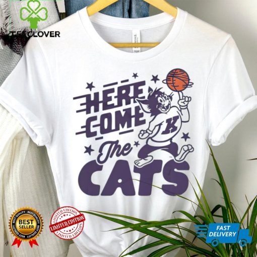 Here come the cats Kansas State Wildcats basketball hoodie, sweater, longsleeve, shirt v-neck, t-shirt