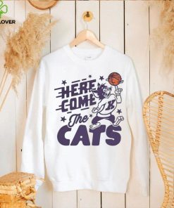 Here come the cats Kansas State Wildcats basketball hoodie, sweater, longsleeve, shirt v-neck, t-shirt