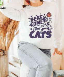 Here come the cats Kansas State Wildcats basketball hoodie, sweater, longsleeve, shirt v-neck, t-shirt