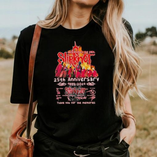 Here comes the pain Slipknot 25th anniversary 1999 2024 thank you for the memories shirt