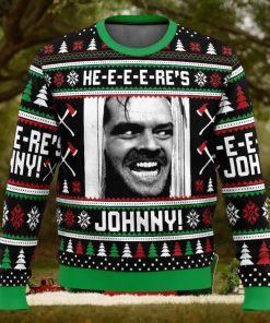 Here’s Johnny The Shining Ugly Christmas Sweater