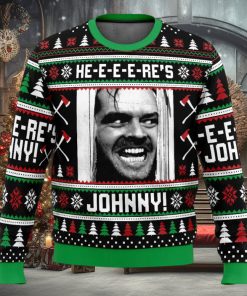 Here’s Johnny The Shining Ugly Christmas Sweater 1 Here’s Johnny The Shining Ugly Christmas Sweater