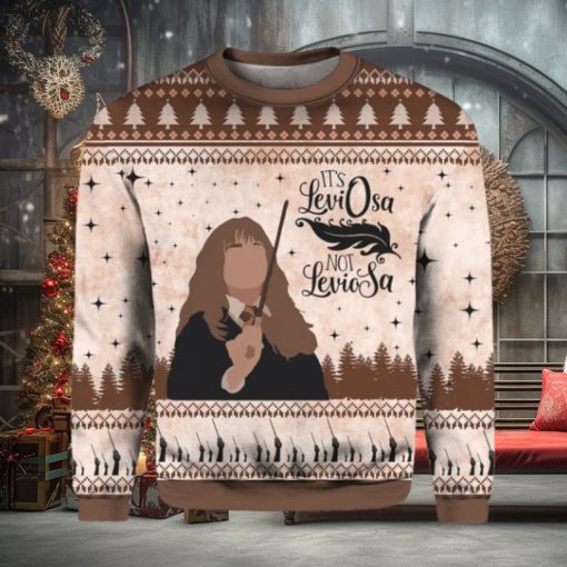 Hermione It’s Leviosa Not Leviosa Ugly Sweater