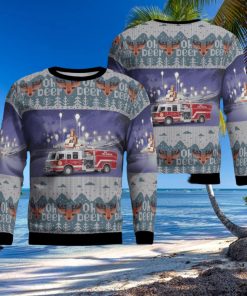 Hermitage, Pennsylvania, Patagonia Volunteer Fire Department AOP 3D Ugly Christmas Sweater