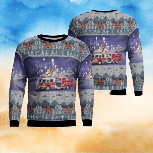 Hermitage, Pennsylvania, Patagonia Volunteer Fire Department AOP 3D Ugly Christmas Sweater