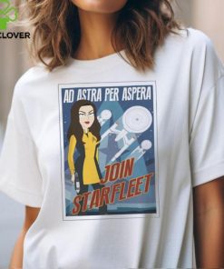 Heroes And Villains Merch Star Trek Ad Astra Cartoon Poster Natural T Shirt