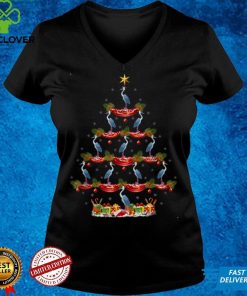 Heron Bird Xmas Tree Lighting Heron Christmas Tree T Shirt hoodie, Sweater Shirt