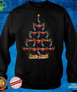 Heron Bird Xmas Tree Lighting Heron Christmas Tree T Shirt hoodie, Sweater Shirt
