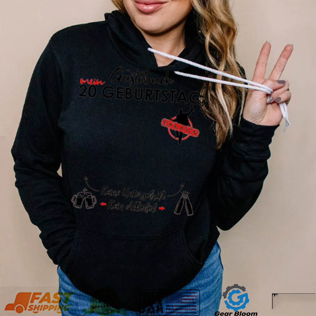 Herren 20 Geburtstag Manner Junge Party Eskalation Gastebuch Shirt Herren 20 Geburtstag Manner Junge Party Eskalation Gastebuch Shirt