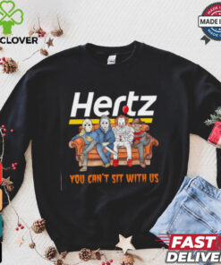 Hertz club you can’t sit with us Voorhees Myers Pennywise and Krueger Halloween shirt 1 Hertz club you can’t sit with us Voorhees Myers Pennywise and Krueger Halloween shirt