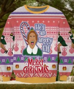 He’s An Angry Elf Ugly Christmas Sweater
