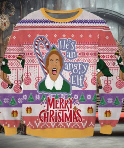 He’s An Angry Elf Ugly Christmas Sweater