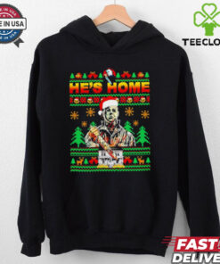He’s Home Santa Michael Myers ugly Christmas shirt