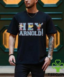 Hey Arnold! Collegiate Unisex Adults Black Shirt