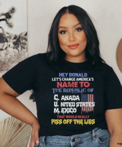 Hey Donald Let's Change America's Name To the Republic of C.U.M Shirts