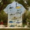 Helicopter Globe Military Collection Hawaiian Shirt