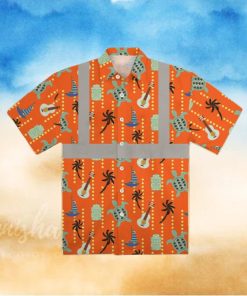 Hi Vis Aloha Shirt High Visibility Clothing Inspired By Construction Vest Turtle Orange Hi Vis Summer Gift Hi Vis Hawaiian Shirt Hi Vis Jacket Cosplay Shirts And Shorts