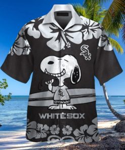 Hibiscus Flowers Snoopy Hawaiian Chicago White Sox Shirt
