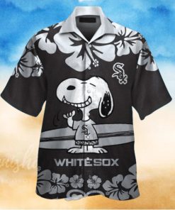 Hibiscus Flowers Snoopy Hawaiian Chicago White Sox Shirt