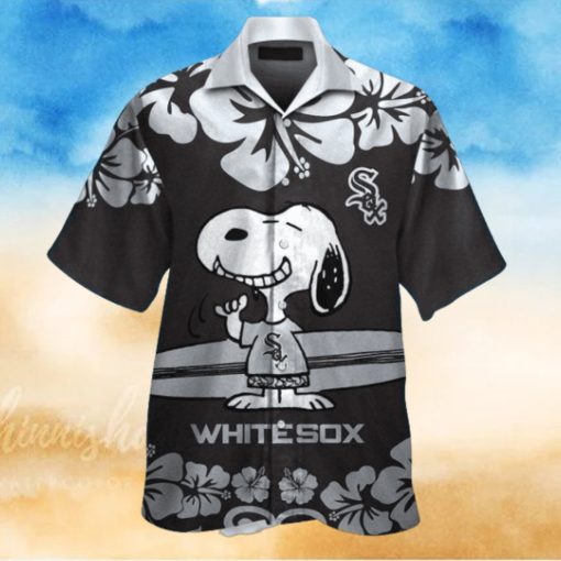 Hibiscus Flowers Snoopy Hawaiian Chicago White Sox Shirt