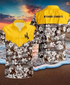 Hibiscus NCAA Wyoming Cowboys Hawaiian Shirt, Floral