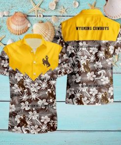 Hibiscus NCAA Wyoming Cowboys Hawaiian Shirt, Floral