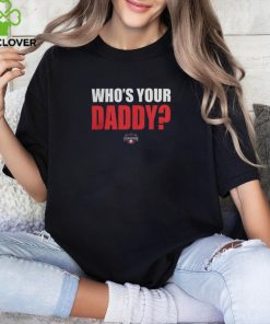 Hickory Crawdads 2024 Who's Your Daddy Black Tee Shirt