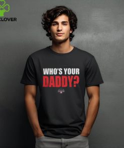 Hickory Crawdads 2024 Who's Your Daddy Black Tee Shirt